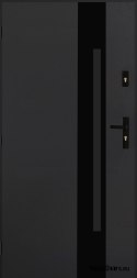Polish Steel Exterior Door 55mm Tango 04 80 Left Anthracite