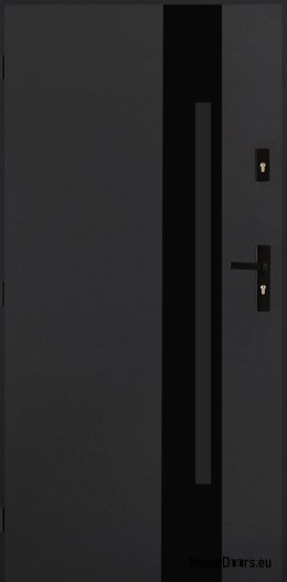 Polish Steel Exterior Door 55mm Tango 04 80 Left Anthracite