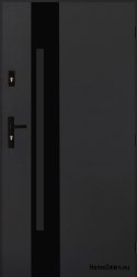 Polish Steel Exterior Door 55mm Tango 04 90 Right Anthracite