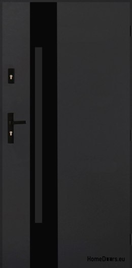 Polish Steel Exterior Door 55mm Tango 04 90 Right Anthracite