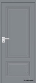 Milled pine wooden door with fixed frame Boston BS-2 90