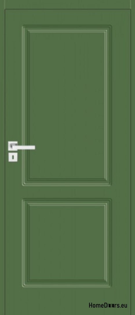 Milled pine wooden door with fixed frame Boston BS-6 90
