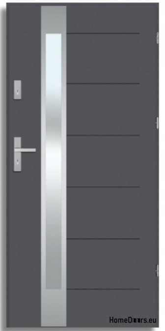 BREMA INOX exterior door with one-way mirror, THICK 70mm, OFF-THE-SHELF, 90 P BREMA INOX exterior door with one-way mirror, THICK 70mm, OFF-THE-SHELF, 90 P