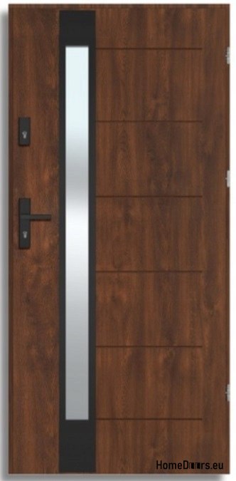 BREMA NERO exterior door with one-way mirror, THICK 70mm, OFF-THE-SHELF, 90 P BREMA NERO exterior door with one-way mirror, THICK 70mm, OFF-THE-SHELF, 90 P