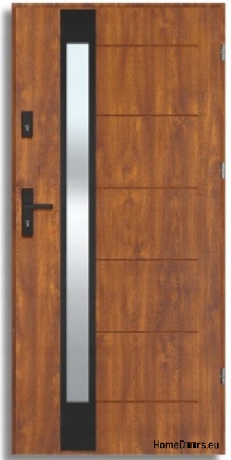 BREMA NERO exterior door with one-way mirror, THICK 70mm, OFF-THE-SHELF, 90 P BREMA NERO exterior door with one-way mirror, THICK 70mm, OFF-THE-SHELF, 90 P