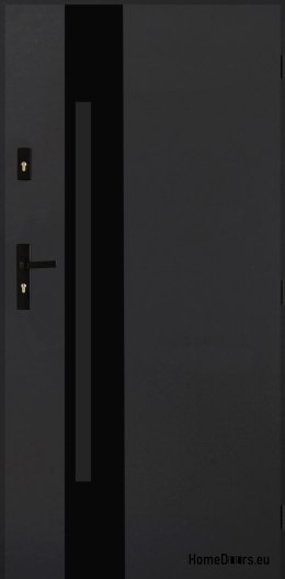 Exterior door Polish steel 55mm Tango 04 80 right anthracite