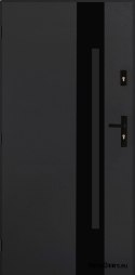 Polish Steel Exterior Door 55mm Tango 04 90 Left Anthracite
