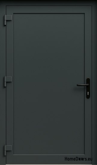 PVC TECHNICAL EXTERIOR HOUSEHOLD DOORS 100X205 cm ANTHRACITE LEFT PVC TECHNICAL EXTERIOR HOUSEHOLD DOORS 100X205 cm ANTHRACITE LEFT