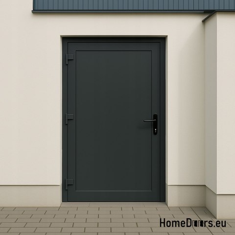 PVC TECHNICAL EXTERIOR HOUSEHOLD DOORS 100X205 cm ANTHRACITE LEFT PVC TECHNICAL EXTERIOR HOUSEHOLD DOORS 100X205 cm ANTHRACITE LEFT