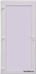PVC TECHNICAL EXTERIOR HOUSEHOLD DOOR 100X205 cm WHITE LEFT