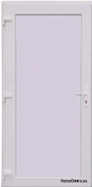 PVC TECHNICAL EXTERIOR HOUSEHOLD DOOR 100X205 cm WHITE LEFT PVC TECHNICAL EXTERIOR HOUSEHOLD DOOR 100X205 cm WHITE LEFT