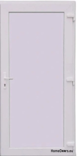 PVC TECHNICAL EXTERIOR HOUSEHOLD DOOR 100X205 cm WHITE RIGHT PVC TECHNICAL EXTERIOR HOUSEHOLD DOOR 100X205 cm WHITE RIGHT