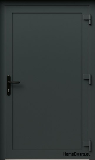 PVC TECHNICAL EXTERIOR HOUSEHOLD DOORS 90X205 cm ANTHRACITE RIGHT PVC TECHNICAL EXTERIOR HOUSEHOLD DOORS 90X205 cm ANTHRACITE RIGHT