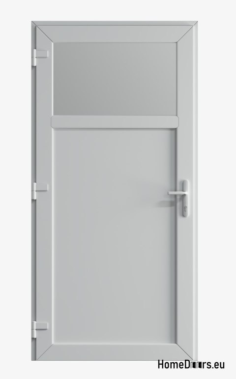 PVC TECHNICAL EXTERIOR HOUSEHOLD DOOR 90X205 cm WHITE LEFT PVC TECHNICAL EXTERIOR HOUSEHOLD DOOR 90X205 cm WHITE LEFT