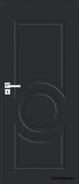 Milled pine wooden door with fixed frame Boston BS-11 80
