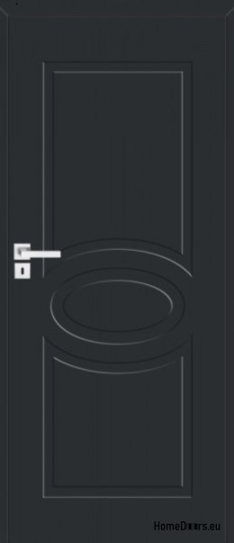 Milled pine wooden door with fixed frame Boston BS-12 90