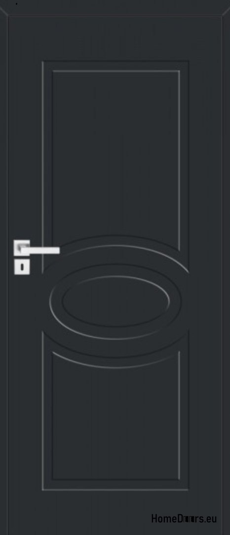 Milled pine wooden door with fixed frame Boston BS-12 90