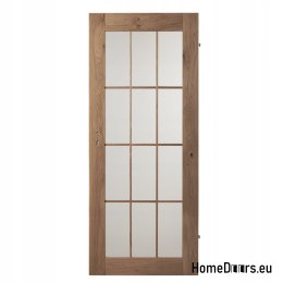 Interior knotted oak doors Lamin Glass 60