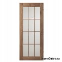 Interior knotted oak doors Lamin Glass 70