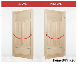 Interior knotted oak doors Lamin Glass 80