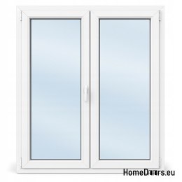 Window Turn-tilt windows to size double-leaf window white