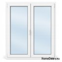 Window Turn-tilt windows to size double-leaf window white