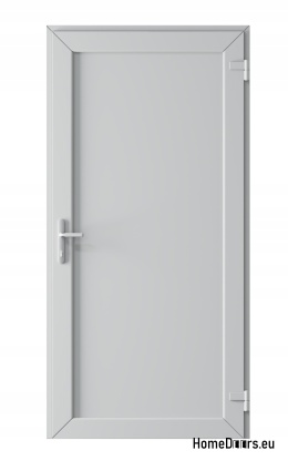 PVC TECHNICAL EXTERIOR HOUSEHOLD DOOR 100X205 cm WHITE RIGHT