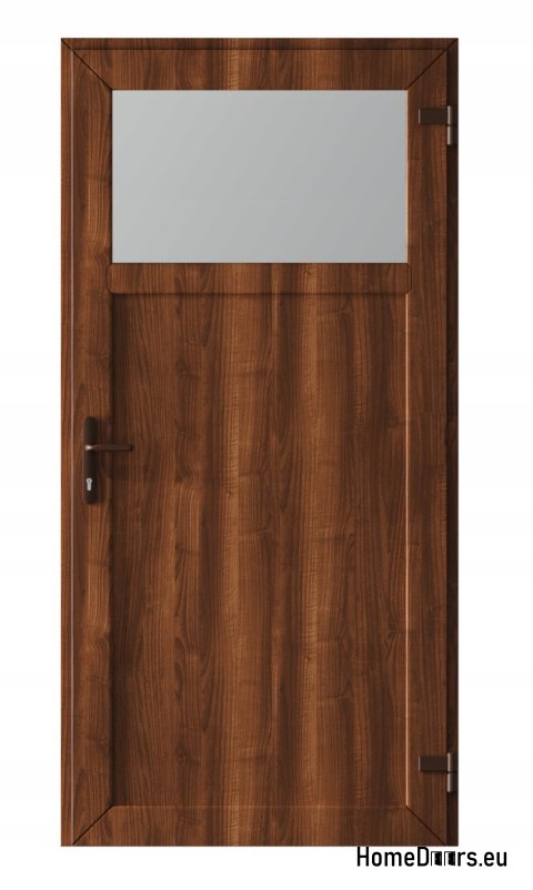 DRZWI ZEWNĘTRZNE TECHNICZNE GOSPODARCZE PCV 100X205 cm ORZECH PRAWE DRZWI ZEWNĘTRZNE TECHNICZNE GOSPODARCZE PCV 100X205 cm ORZECH PRAWE