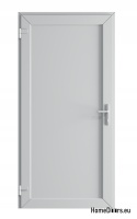 PVC TECHNICAL EXTERIOR HOUSEHOLD DOOR 90X205 cm WHITE LEFT