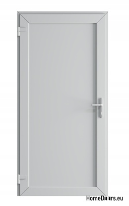PVC TECHNICAL EXTERIOR HOUSEHOLD DOOR 90X205 cm WHITE LEFT