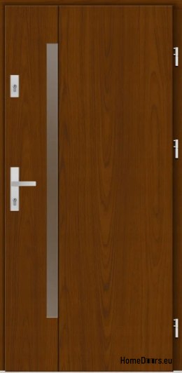 Drzwi zewnętrzne drewniane płytowe Arnes 80,85,90,95,100 Kolory 75mm