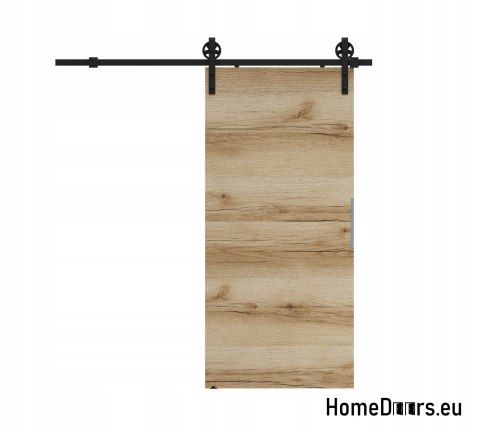 Sliding door 70 wall-mounted ALFA LOFT A 04 Oak Grand 74 + sliding system