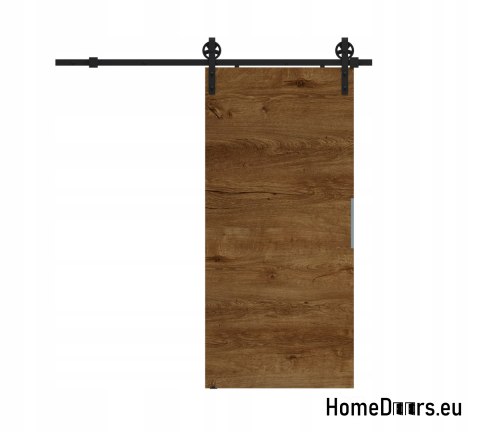 Sliding door 70 wall mounted ALFA LOFT A 04 Lefkas Oak 74 + sliding system