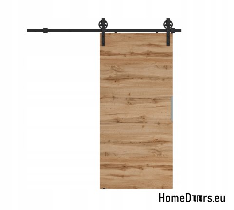 Sliding door 70 wall-mounted ALFA LOFT A 04 Wotan Oak 74 + sliding system
