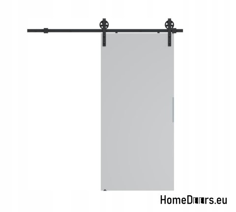 Sliding door 70 wall-mounted ALFA LOFT A 04 Grey 74 + sliding system