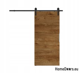 Sliding door 70 wall-mounted ALFA LOFT P 01 Black 74 + sliding system