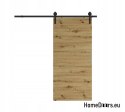 Sliding door 70 wall-mounted ALFA LOFT P 01 Oak Artisan 74+sliding system