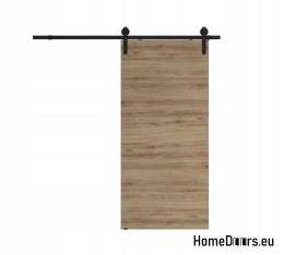 Sliding door 70 wall-mounted ALFA LOFT P 01 Oak Taiga 74 + sliding system