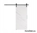 Sliding door 70 wall mounted ALFA LOFT P 01 Marble White74+sliding system