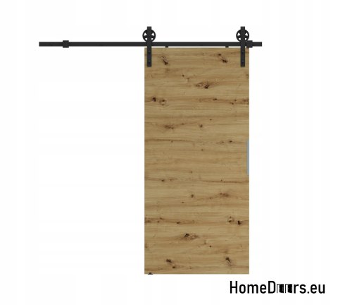 Sliding door 80 wall-mounted ALFA LOFT A 04 Oak Artisan 85+sliding system