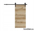 Sliding door 80 wall-mounted ALFA LOFT A 04 Oak Grand 85 + sliding system