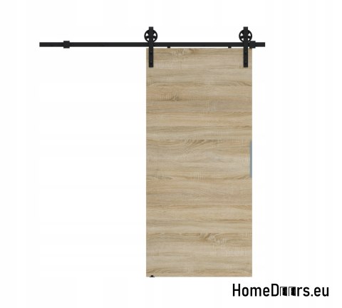 Wall Mounted Sliding Door 80 ALFA LOFT A 04 Sonoma Oak 85+sliding system