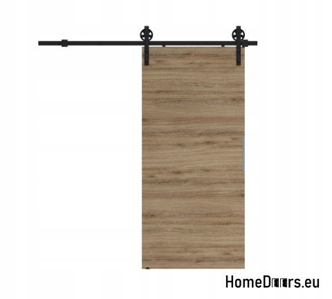 Sliding door 80 wall-mounted ALFA LOFT A 04 Taiga Oak 85 + sliding system