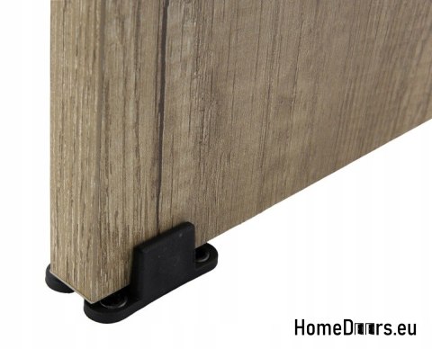 Sliding door 80 wall-mounted ALFA LOFT P 01 Anthracite 85 + sliding system