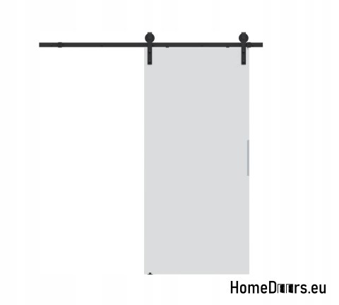 Sliding door 80 wall-mounted ALFA LOFT P 01 White 85 + sliding system