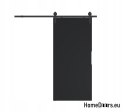 Sliding door 80 wall-mounted ALFA LOFT P 01 Black 85 + sliding system