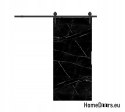 Sliding Door 80 Wall ALFA LOFT P01 Black Marble85+Sliding System