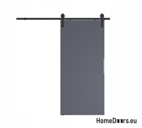 Sliding door 90 wall-mounted ALFA LOFT P 01 Anthracite 95 + sliding system