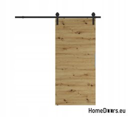 Sliding door 90 wall-mounted ALFA LOFT P 01 Oak Artisan 95+sliding system