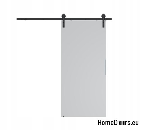 Sliding door 90 wall-mounted ALFA LOFT P 01 Grey 95 + sliding system